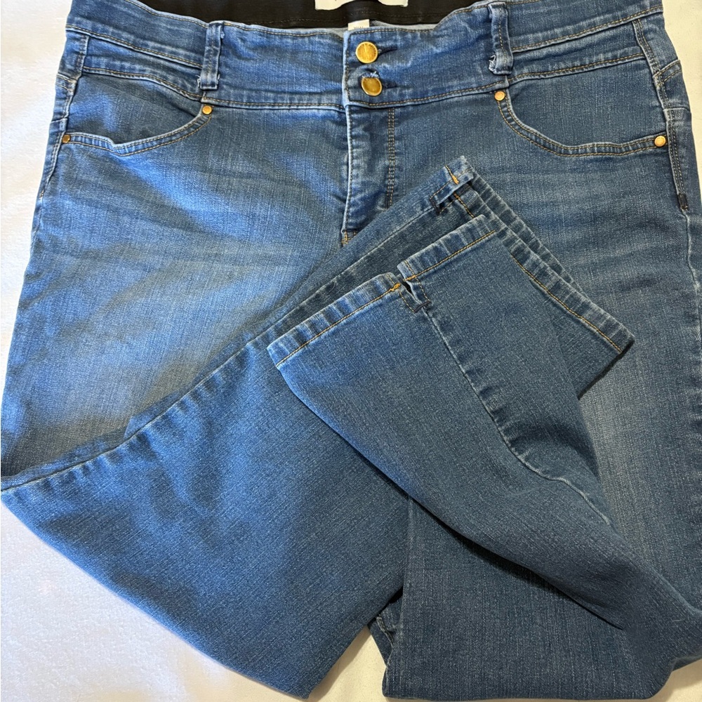 Vintage America Blue Cropped Jeans